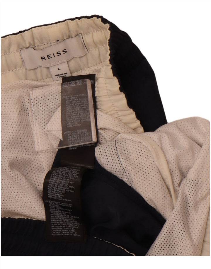 Женские шорты для плавания REISS UK 16, большие, темно-синие, полиамид