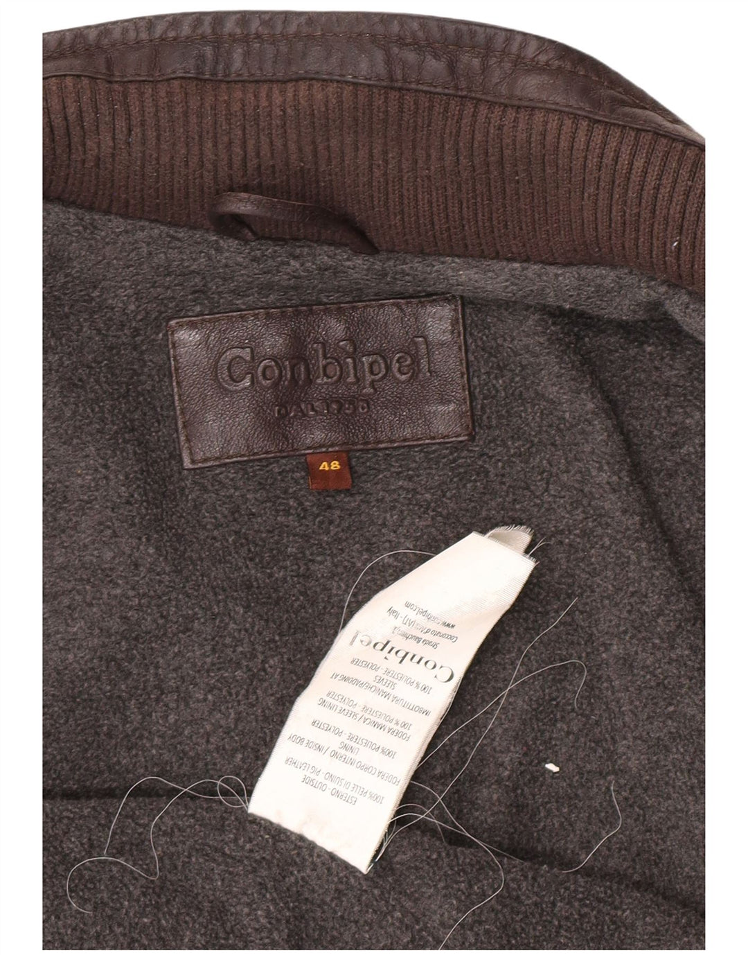 Мужская кожаная куртка Conbipel IT 48 Medium Brown Leather