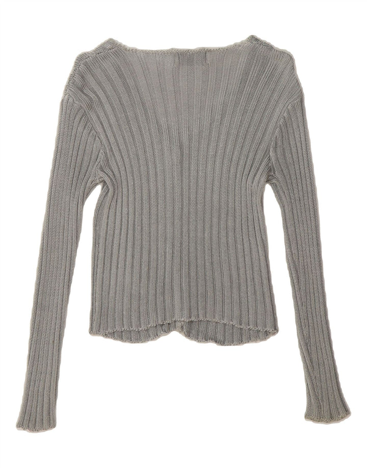 HELLINE Womens Cardigan Sweater UK 12 Medium Grey Vintage HELLINE and Second-Hand HELLINE from Messina Hembry 