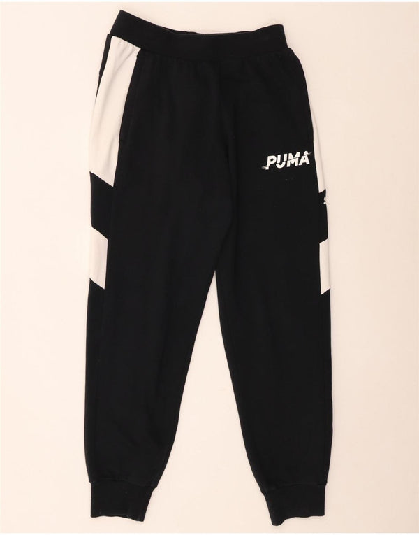 Мужские спортивные брюки Puma, джоггеры, средние, темно-синие, хлопок с цветными блоками