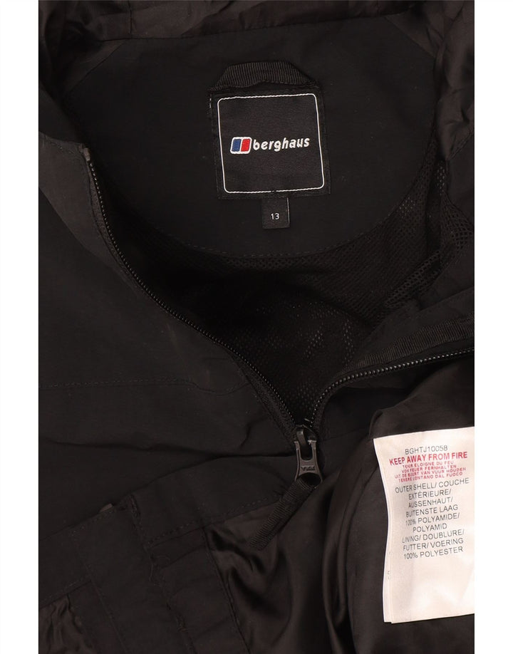 Berghaus Плащ с капюшоном для мальчиков 12-13 лет Черный Полиамид
