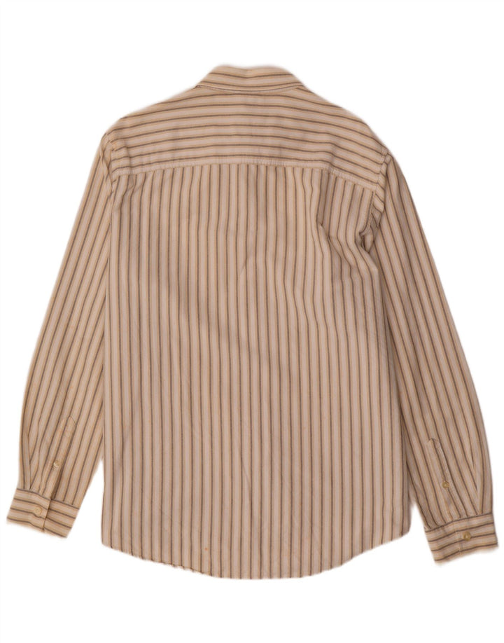 TIMBERLAND Мужская Рубашка 2XL Бежевая Полосатая Хлопок