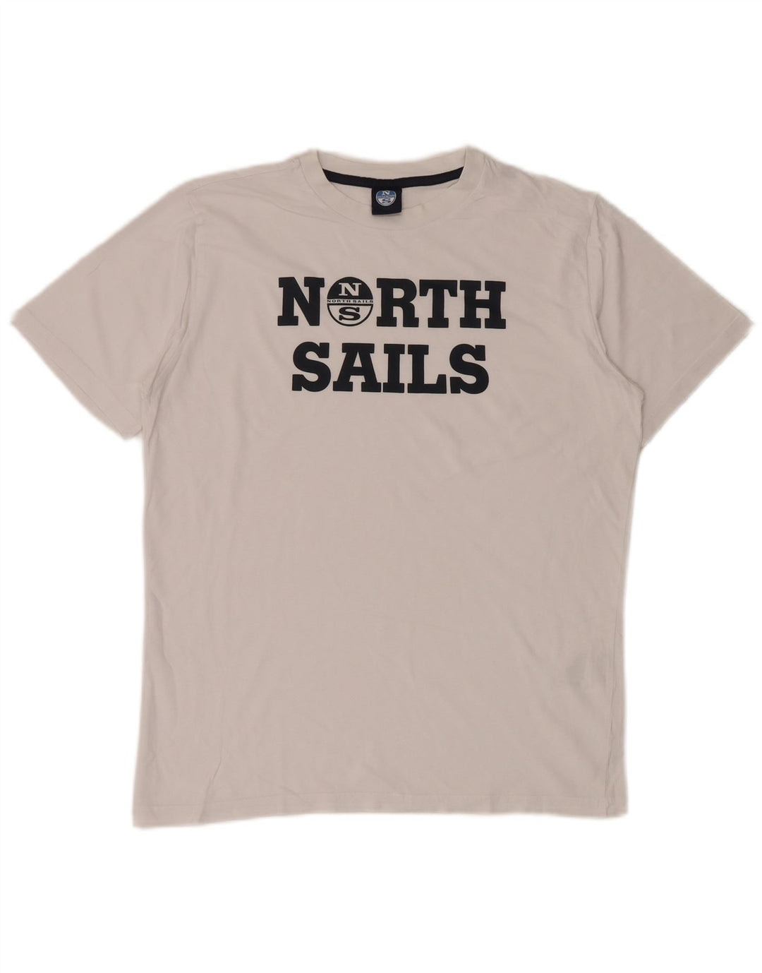 Мужская футболка с графическим рисунком North Sails, маленький белый хлопок