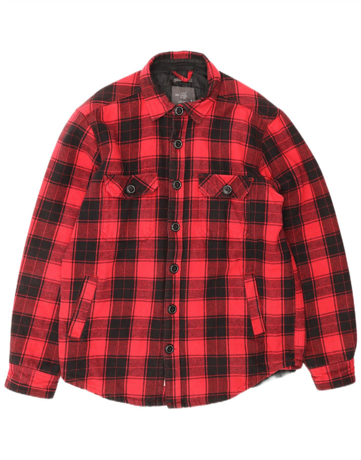 Мужская фланелевая рубашка H&M Lumberjack, хлопок, большая розовая клетка