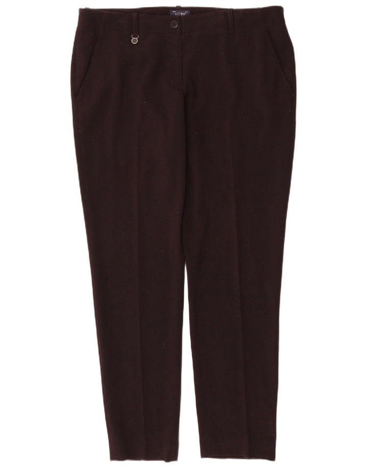 Женские брюки-чиносы Armani IT 48 XL W34 L31 черные из полиэстера