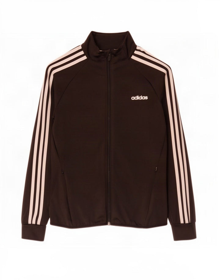 Женская спортивная куртка Adidas Climalite UK 8/10, маленький черный полиэстер
