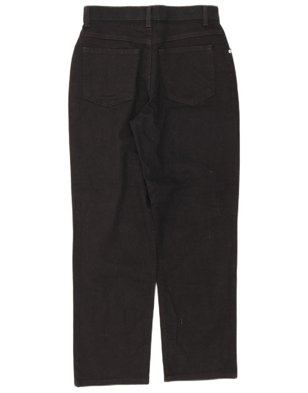 Женские прямые джинсы Marks & Spencer UK 10, маленькие W26 L26, черный хлопок