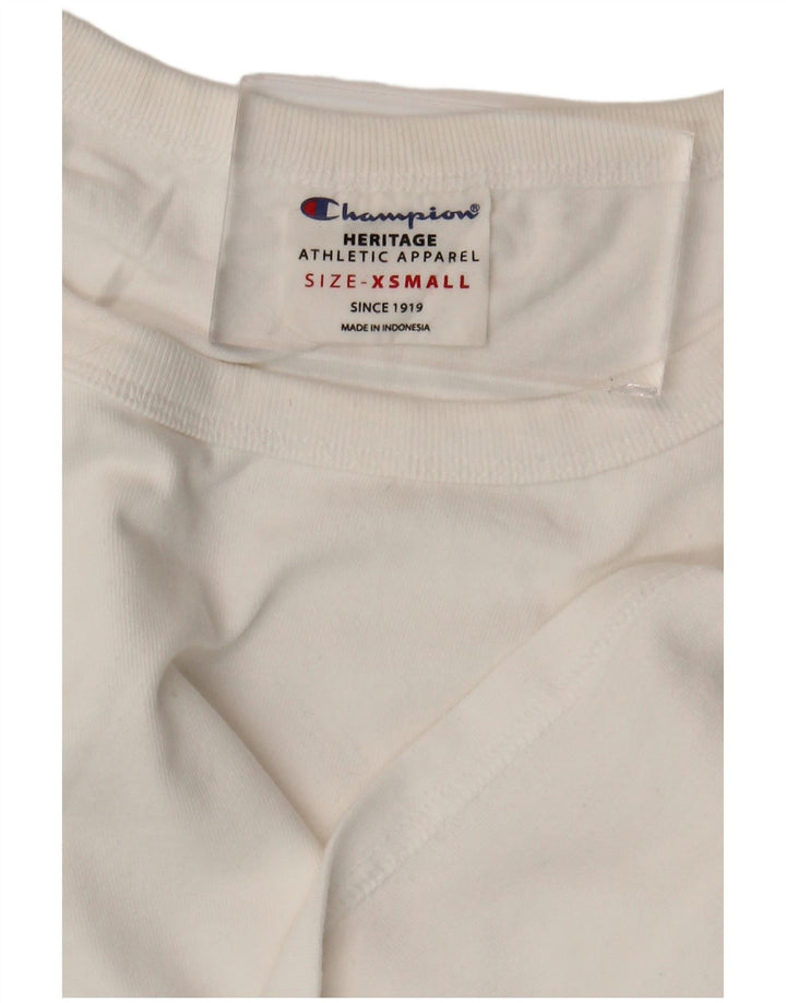 Женская укороченная футболка большого размера CHAMPION Heritage UK 6 XS, белая