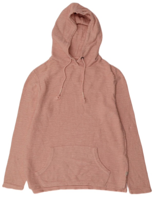 Женский джемпер с капюшоном Fat Face UK 14, хлопок среднего розового цвета