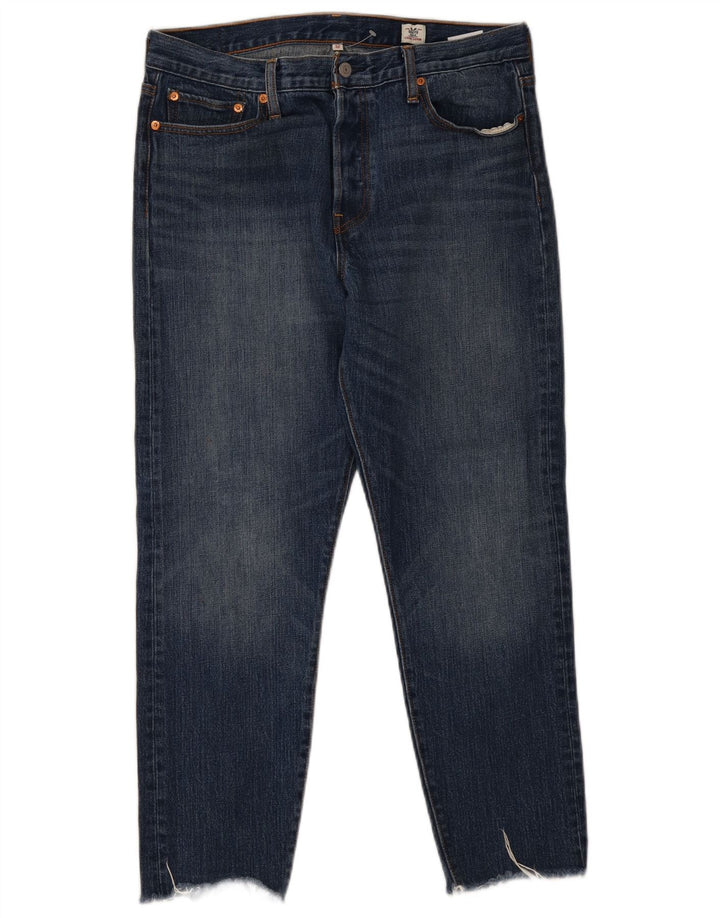 Женские узкие джинсы Levi's W32 L27, синие, хлопок
