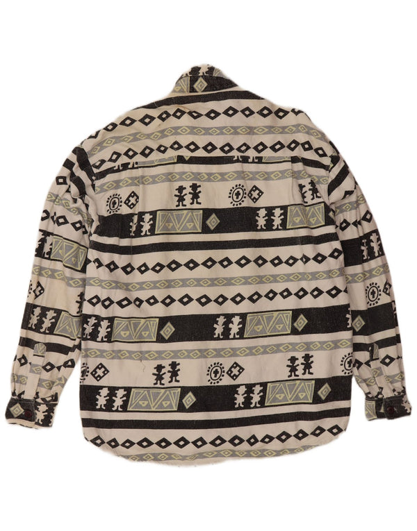 ВИНТАЖНАЯ мужская фланелевая рубашка Lumberjack, большая серая хлопковая рубашка с геометрическим рисунком