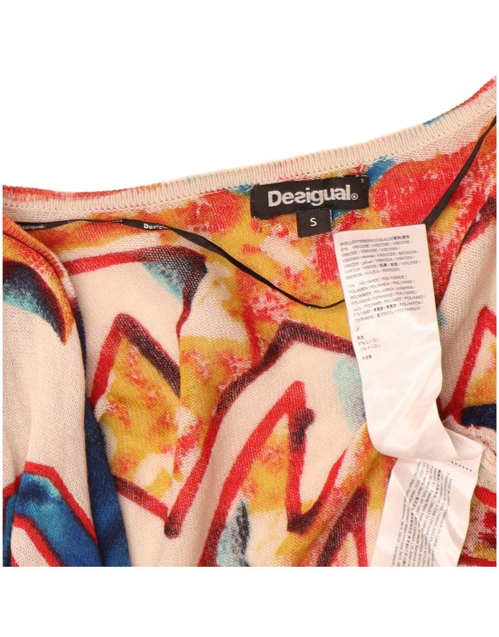 Женский удлиненный кардиган Desigual UK 10, маленький разноцветный