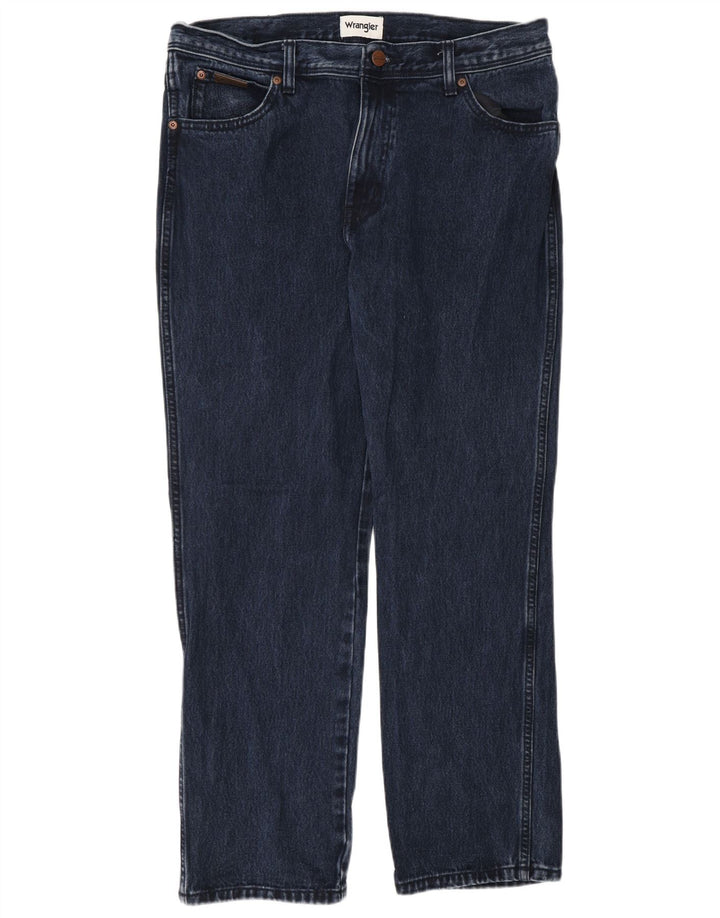 Мужские прямые джинсы Wrangler Texas W34 L30 темно-синие