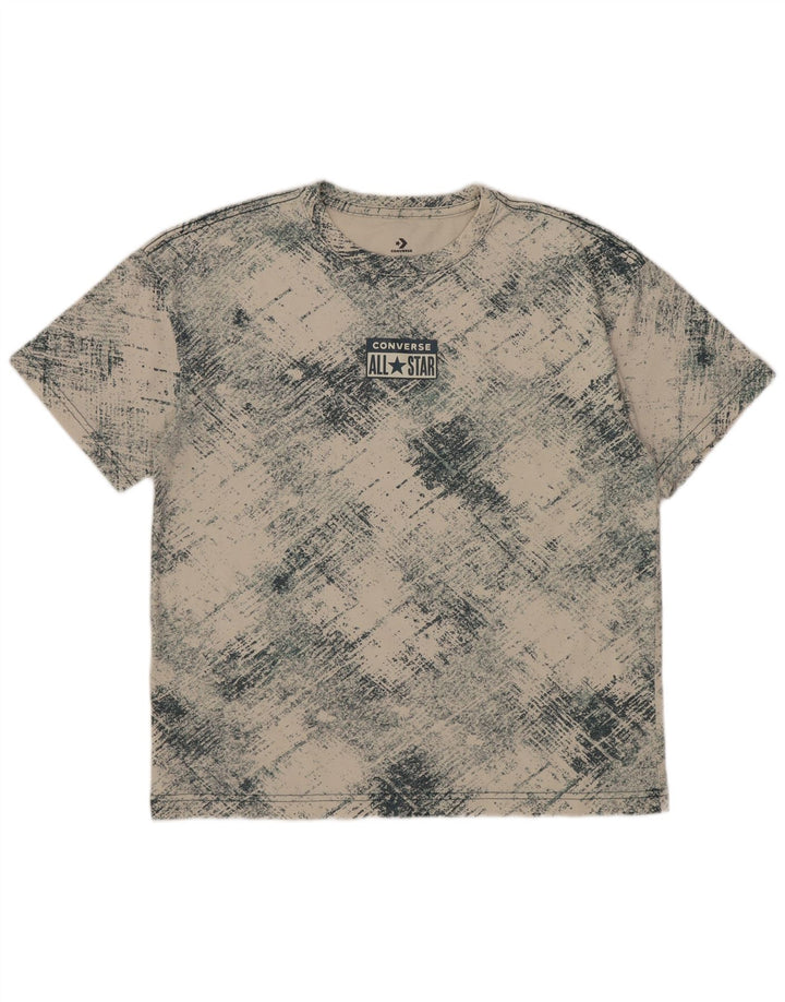 Футболка Converse с рисунком для мальчиков, топ 12–13 лет, большая белая клетка в клетку