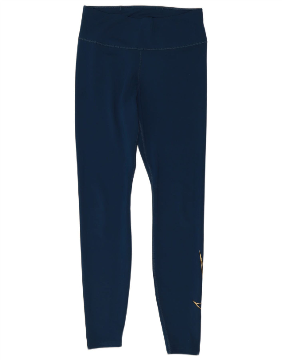 Женские леггинсы с рисунком Nike Dri Fit UK 12, средний синий полиэстер