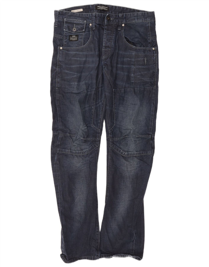 Мужские джинсы Jack & Jones Stan Bootcut W34 L34 темно-синие, хлопок
