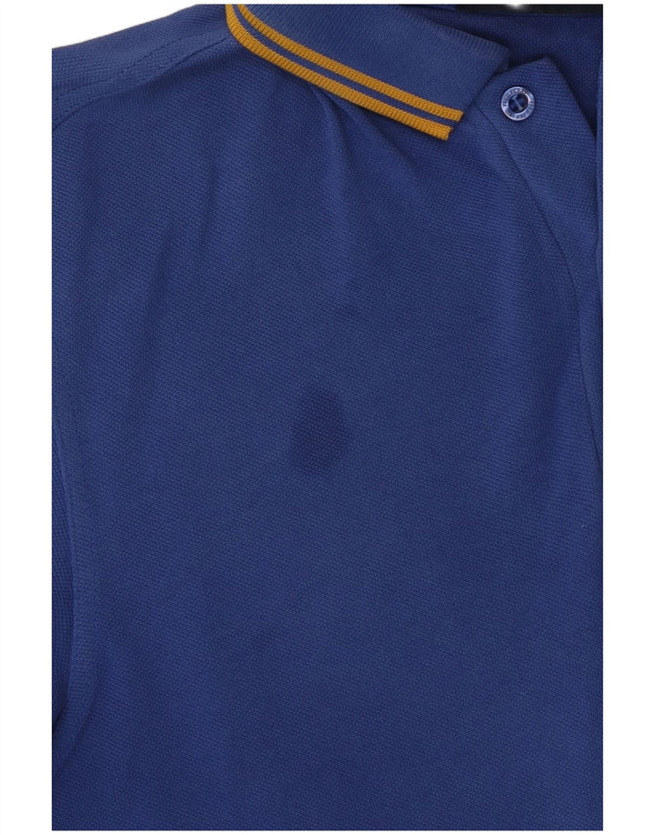 Мужская рубашка поло Fred Perry, хлопок среднего синего цвета