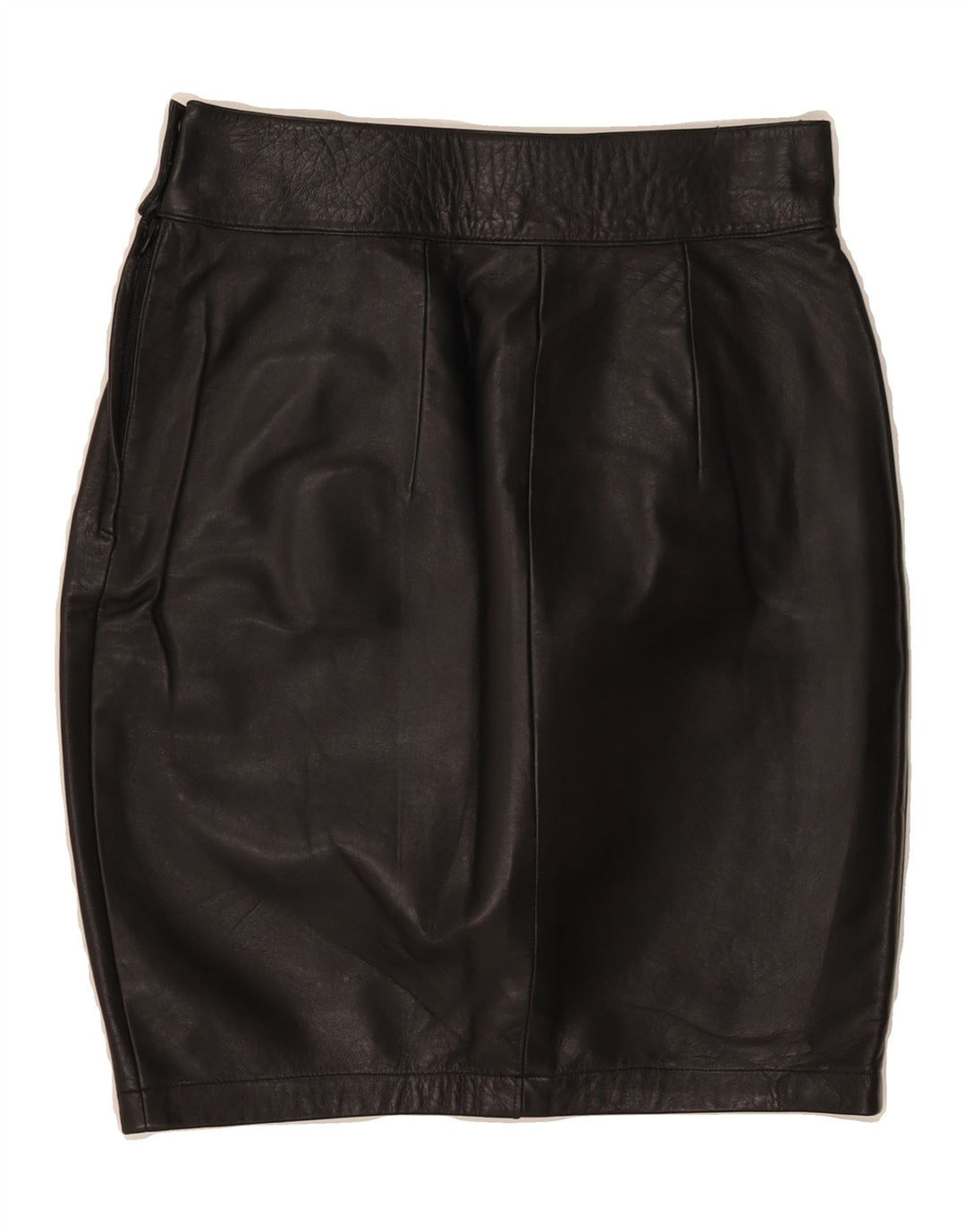 VINTAGE Womens Leather Pencil Skirt W26 Small  Black Leather Vintage Vintage and Second-Hand Vintage from Messina Hembry 