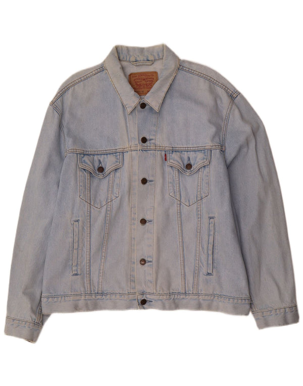Мужская джинсовая куртка Levi's UK 42 XL, синяя, хлопок