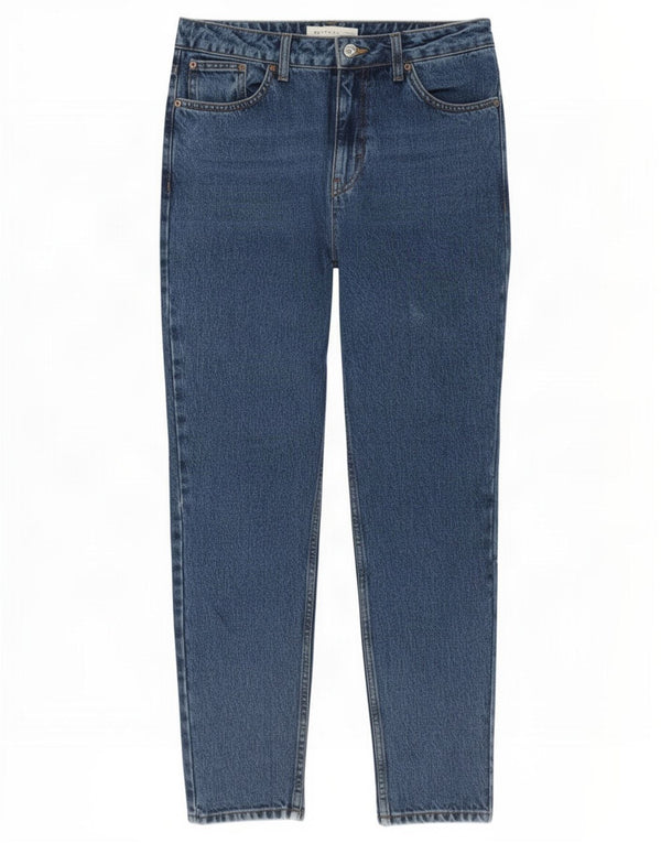 Topshop Womens Mom High Waist Tapered Jeans W28 L28 Blue Cotton