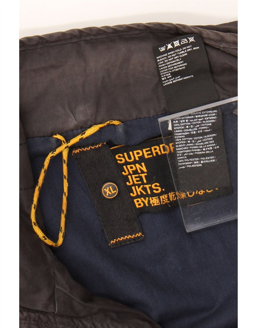 Мужской бомбер SUPERDRY с графическим рисунком UK 42 XL, черный хлопок