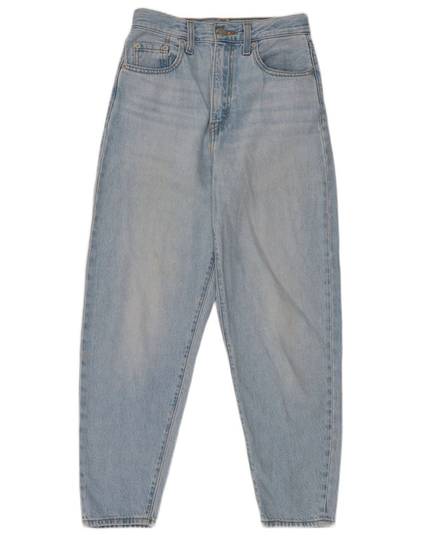 Женские зауженные джинсы свободного кроя с высокой талией Levi's W24 L27, синий хлопок