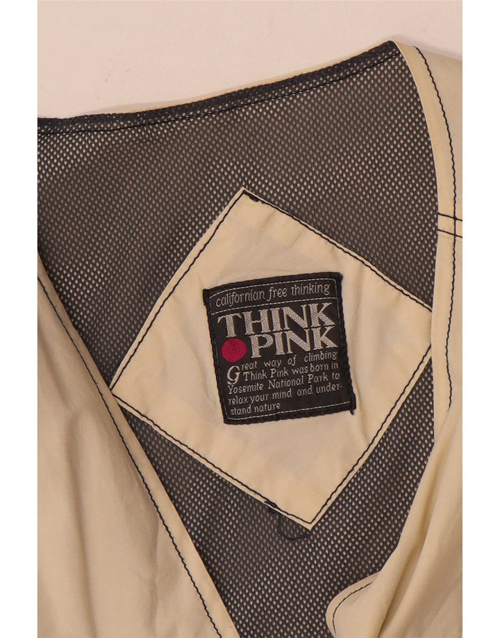Мужской жилет Think Pink, UK 42 XL, бежевый