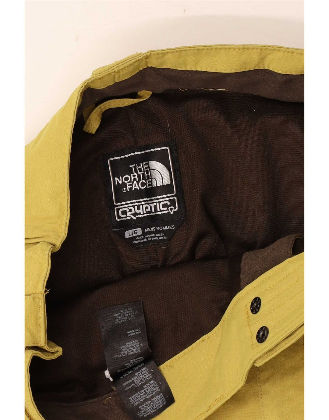 Мужские лыжные брюки карго The North Face, большие желтые нейлоновые
