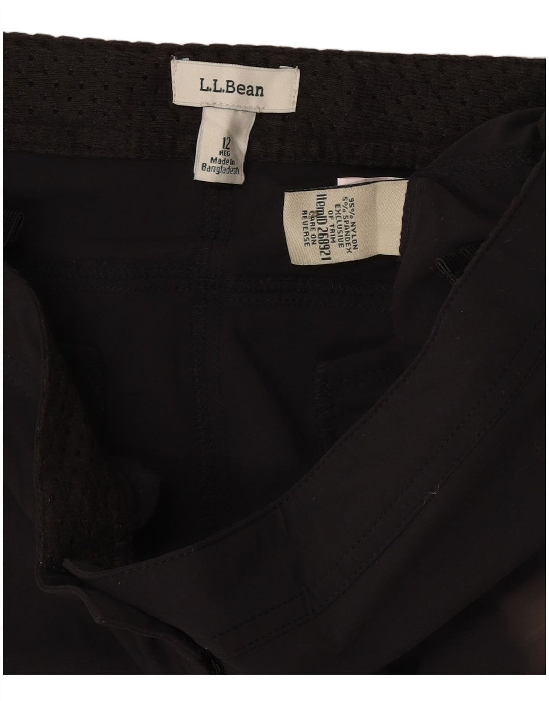 Женские шорты карго L.L.Bean US 12, большие размеры W34, черный нейлон