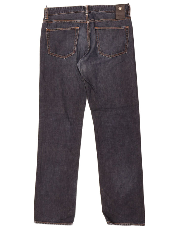 Мужские прямые джинсы Hugo Boss Kansas W36 L36, темно-синий хлопок