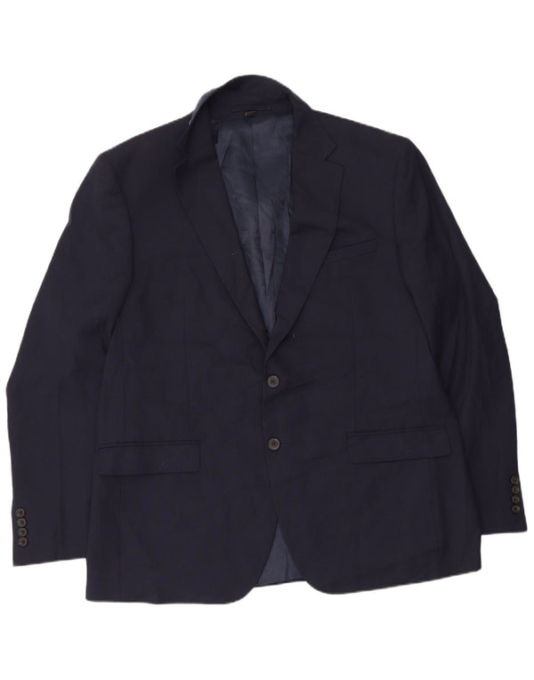 Мужской пиджак стандартного кроя с 2 пуговицами Marks & Spencer UK 44 XL темно-синий