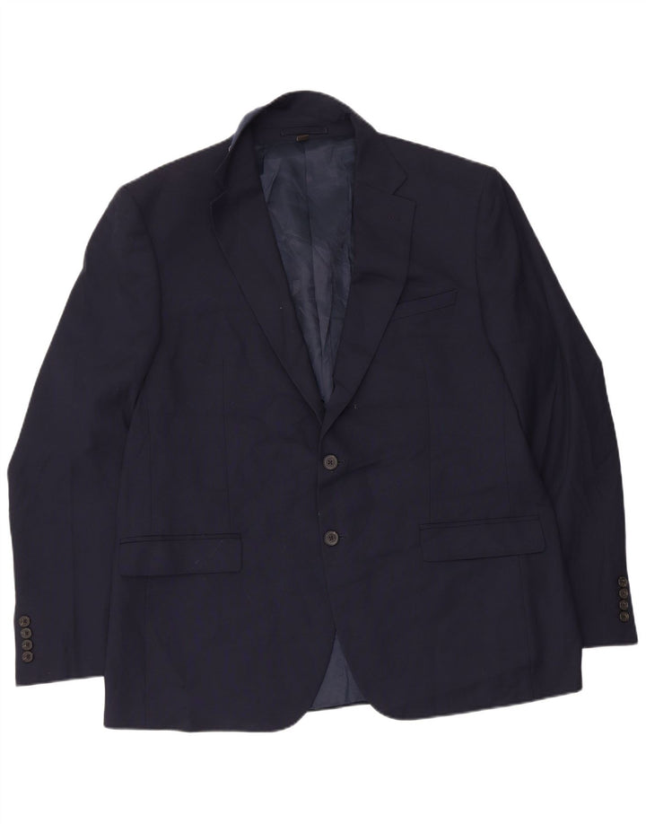 Мужской пиджак стандартного кроя с 2 пуговицами Marks & Spencer UK 44 XL темно-синий