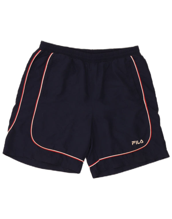 Fila Mens Sport Shorts Large  Navy Blue Polyester