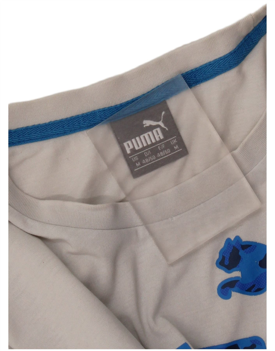 Мужская футболка с рисунком Puma, средний белый