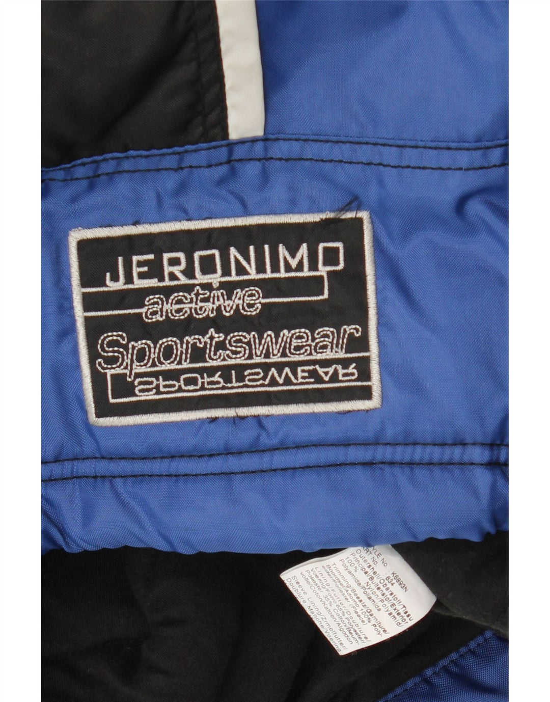 Мужская ветровка Jeronimo с капюшоном UK 44 2XL, синяя, нейлон с цветными блоками
