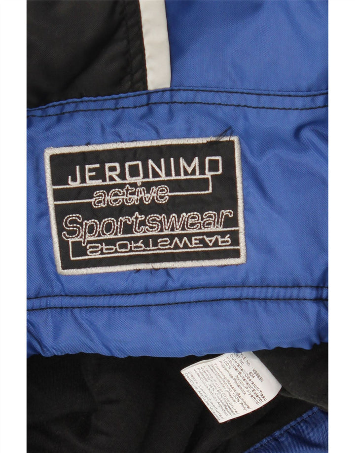 Мужская ветровка Jeronimo с капюшоном UK 44 2XL, синяя, нейлон с цветными блоками
