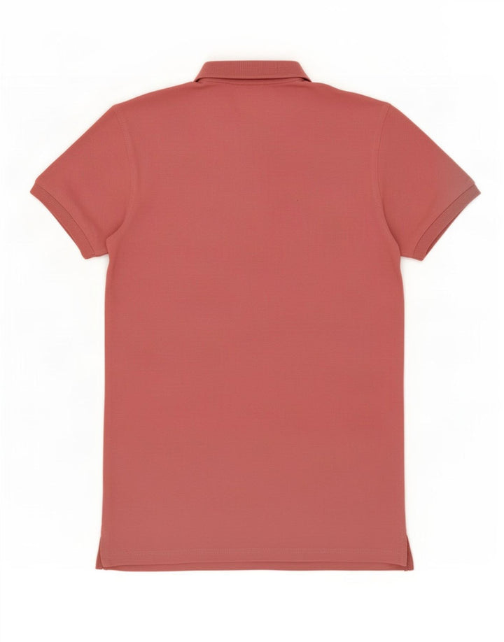 Мужская рубашка поло Benetton Regular, маленькая розовая, хлопок