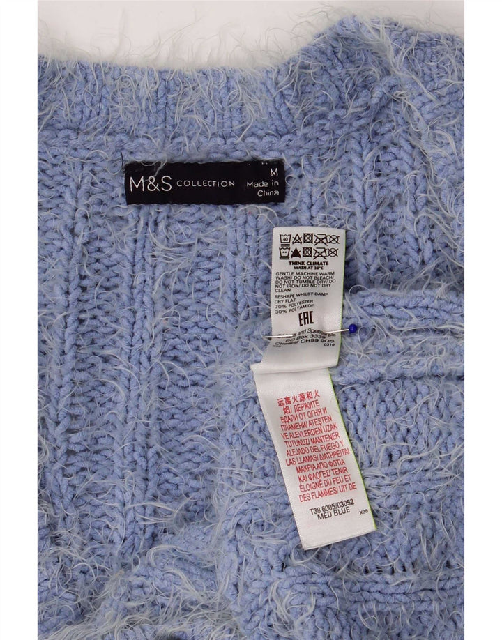 Женский кардиган Marks & Spencer UK 14, средний синий полиэстер