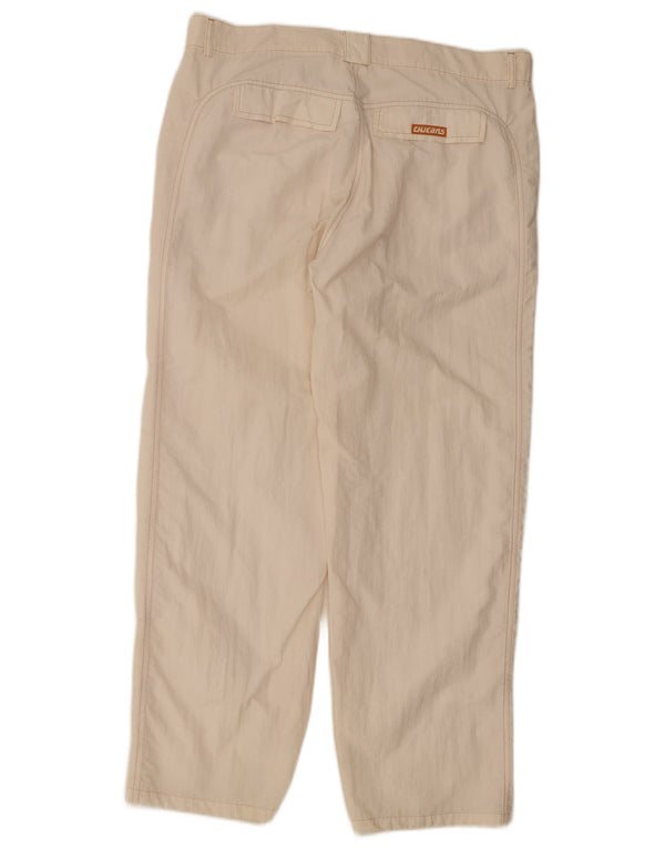 Calvin Klein Mens Straight Chino Trousers W36 L30 White Nylon