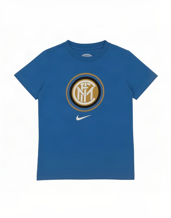 Футболка с графическим рисунком Nike для мальчиков Inter Milan, 8–9 лет, маленькая синяя