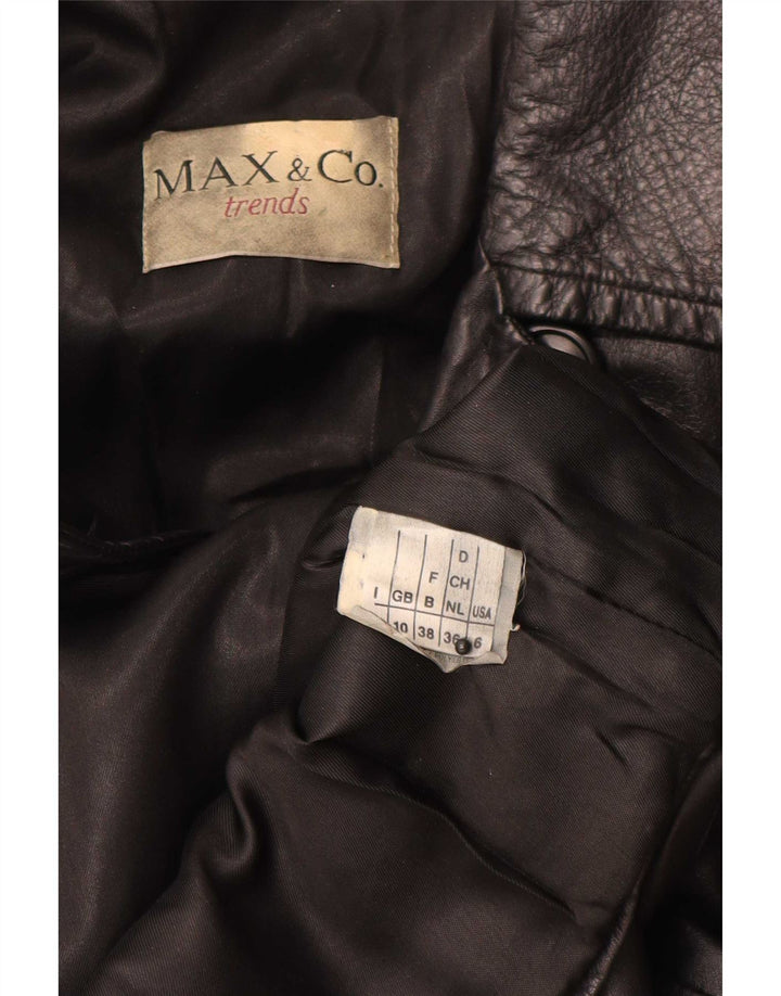 Женская куртка свободного покроя Max & Co. размера UK 10, маленькая, черная