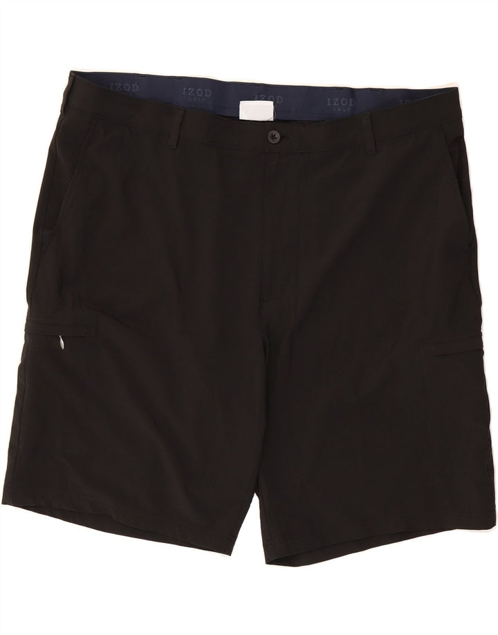 IZOD Mens Cargo Shorts W44 2XL Black Vintage Izod and Second-Hand Izod from Messina Hembry 