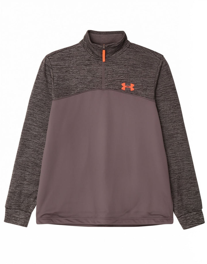 Мужской спортивный костюм-пуловер Under Armour Cold Gear, средний серый в крапинку