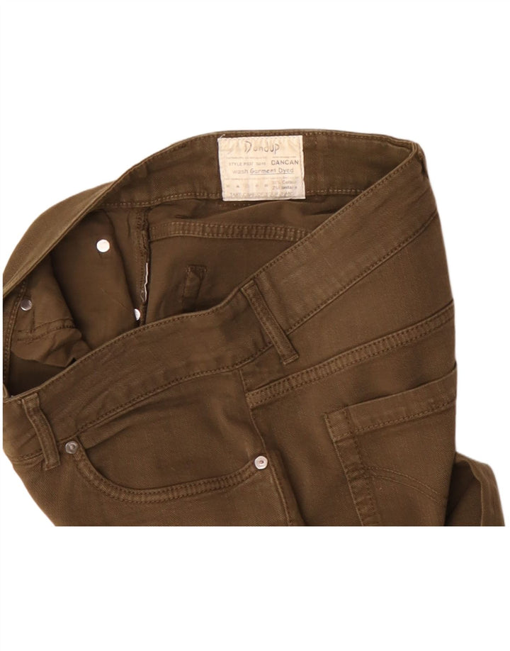 Винтажные женские узкие джинсы W32 L31, коричневые хлопковые