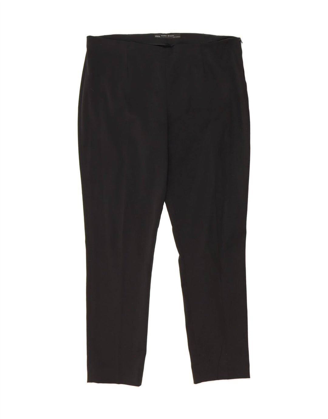 ZARA Womens Slim Casual Trousers XL W34 L28 Black Polyester Vintage Zara and Second-Hand Zara from Messina Hembry 