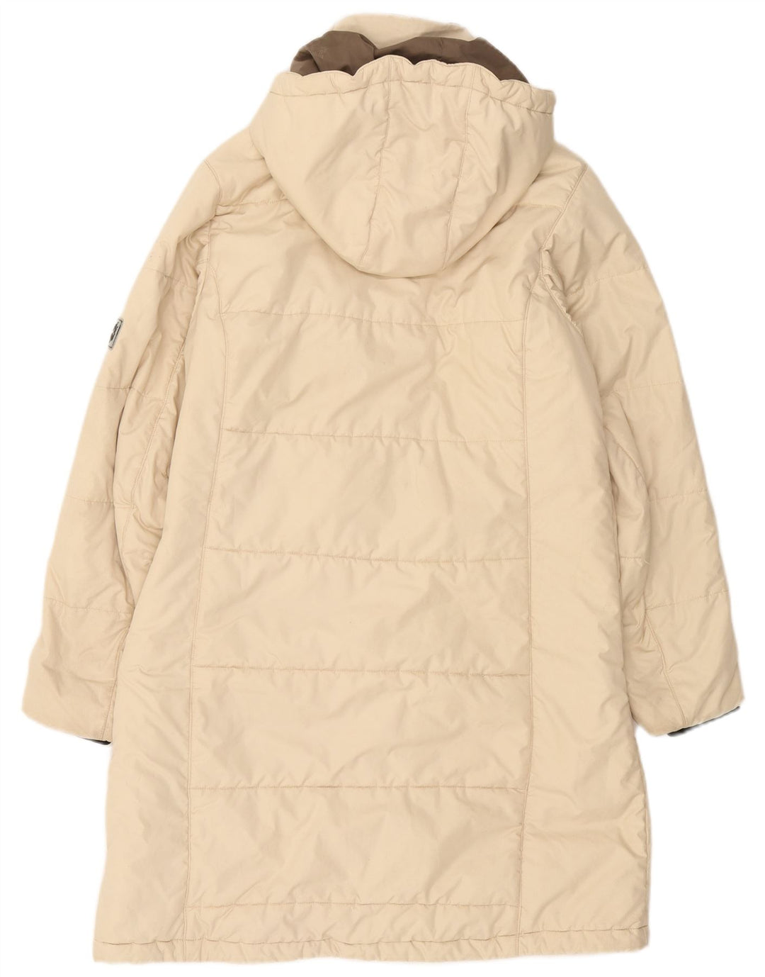 Jack Wolfskin Женское стеганое пальто с капюшоном UK 12/14 Medium Off White