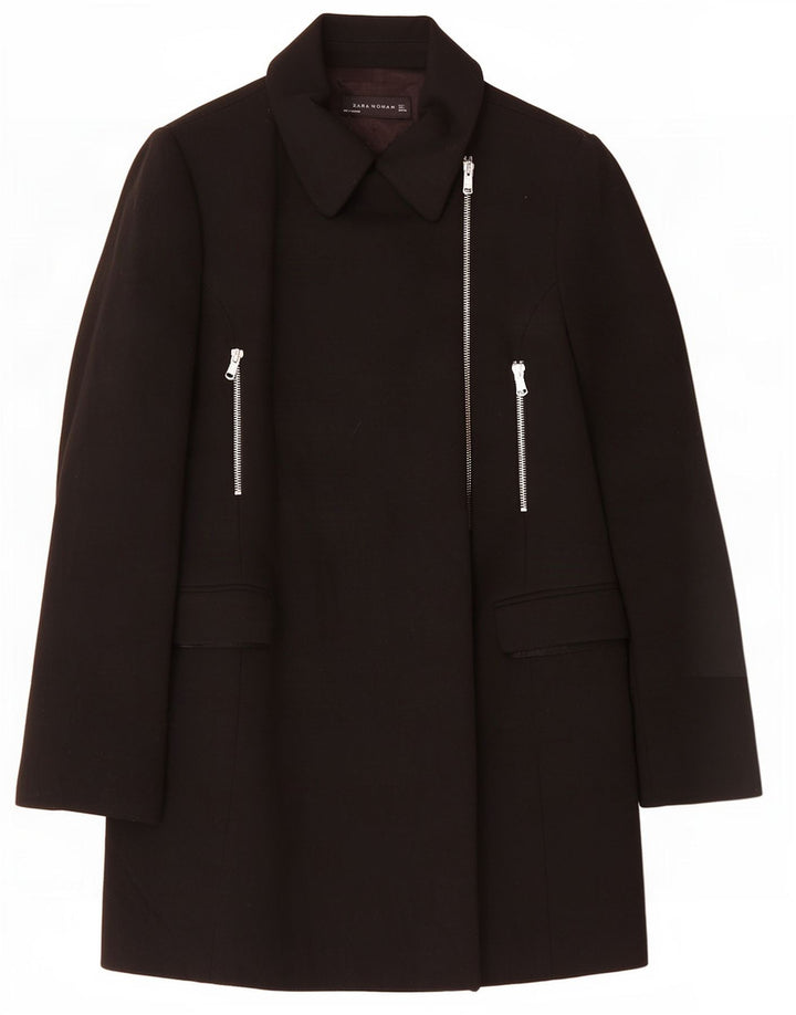 Женское пальто Zara UK 14, большое черное