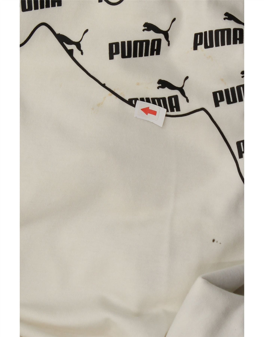 Мужская футболка с рисунком Puma, маленькая белая