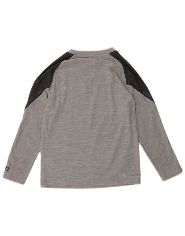 Топ Dri-Power для мальчиков Russell Athletic с длинными рукавами, 7–8 лет, средний серый