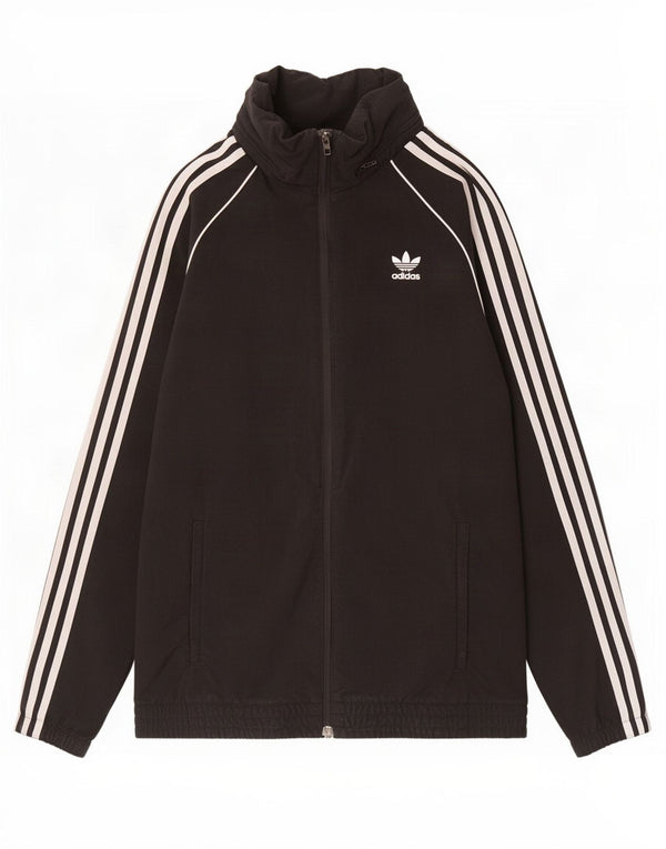 Мужской спортивный костюм Adidas с капюшоном, верхняя куртка, средний черный нейлон